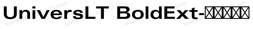 UniversLT BoldExt字体转换